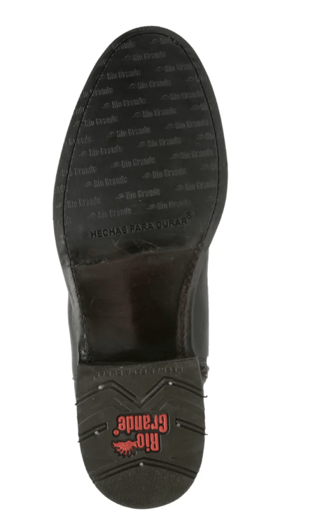 Bota Roper Negra clásica marca Río Grande - Tiendacharra.com - Bodega Tienda Charra