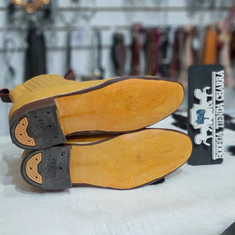 Botín charro en piel color madera - Tiendacharra.com - Bodega Tienda Charra