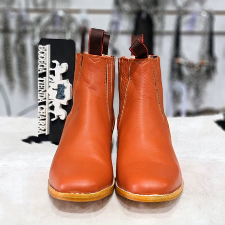 Botin horma de pato, color piel Chedron - Tiendacharra.com - Bodega Tienda Charra