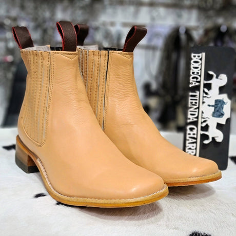 Botin horma de pato, color piel piñón - Tiendacharra.com - Bodega Tienda Charra