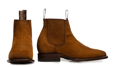 Botin vaquero Holstein 05 NOBUCK ORO - Tiendacharra.com - Bodega Tienda Charra