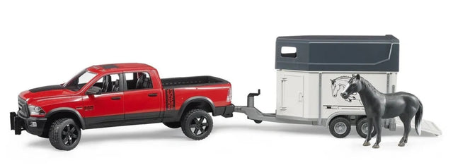 Camioneta RAM con traila y caballo BRUDER - Tiendacharra.com - Bodega Tienda Charra