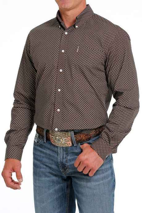 Camisa Cinch Cafe MTW1347082 BRN - Tiendacharra.com - Bodega Tienda Charra