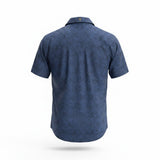 Camisa Yellowstone SCY014 Manga Corta Azul - Tiendacharra.com - Bodega Tienda Charra