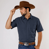 Camisa Yellowstone SCY017 Manga Corta Gris - Tiendacharra.com - Bodega Tienda Charra