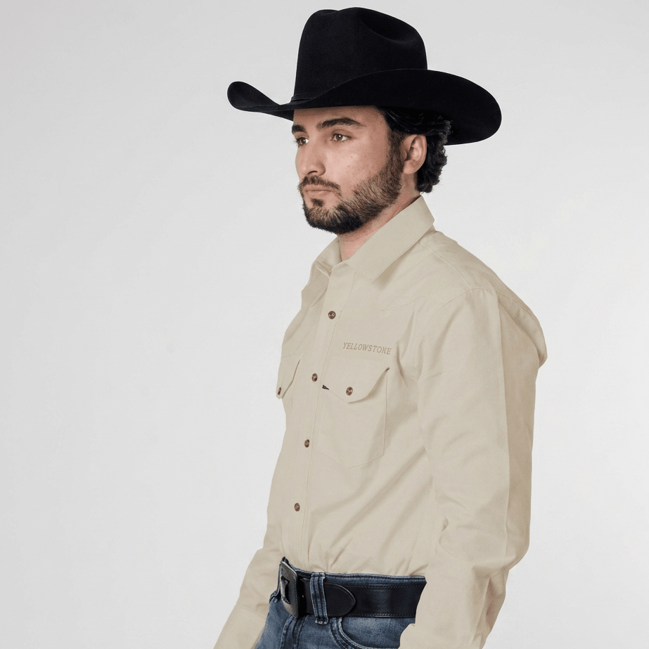 Camisa Yellowstone Y25SCY015 Oxford Arena - Tiendacharra.com - Bodega Tienda Charra