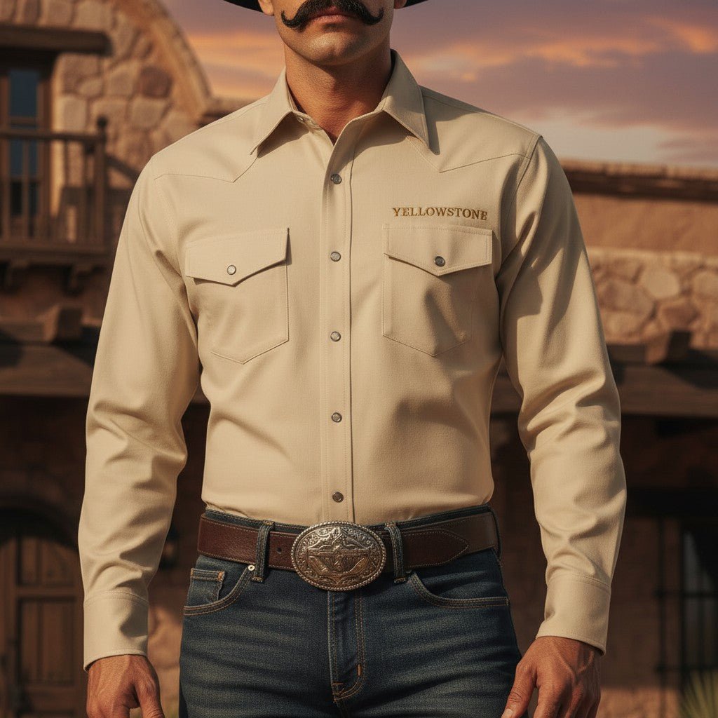 Camisa Yellowstone Y25SCY015 Oxford Arena - Tiendacharra.com - Bodega Tienda Charra
