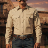 Camisa Yellowstone Y25SCY015 Oxford Arena - Tiendacharra.com - Bodega Tienda Charra