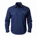 Camisa Yellowstone Y25SCY015 Oxford Indigo - Tiendacharra.com - Bodega Tienda Charra