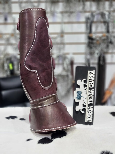 Canillera Fina AR con Hebillas (protecciones manos) Vino - Tiendacharra.com - Bodega Tienda Charra