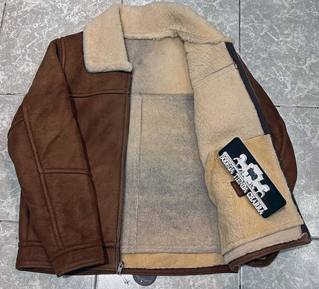 Chamarra Malboro corta de piel de borrego (natural) - Tiendacharra.com - Bodega Tienda Charra