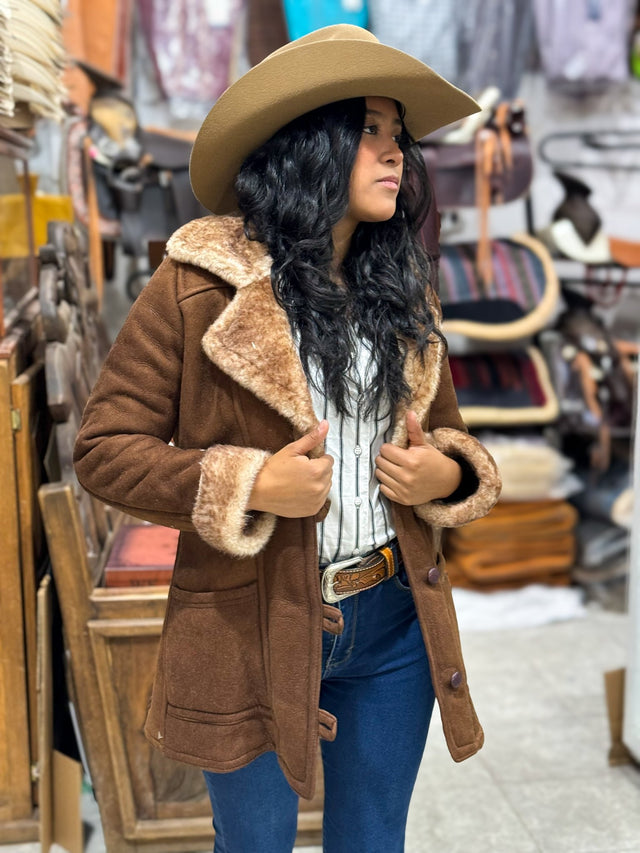 Chamarra modelo Dakota piel de borrego cazadora - Tiendacharra.com - Bodega Tienda Charra