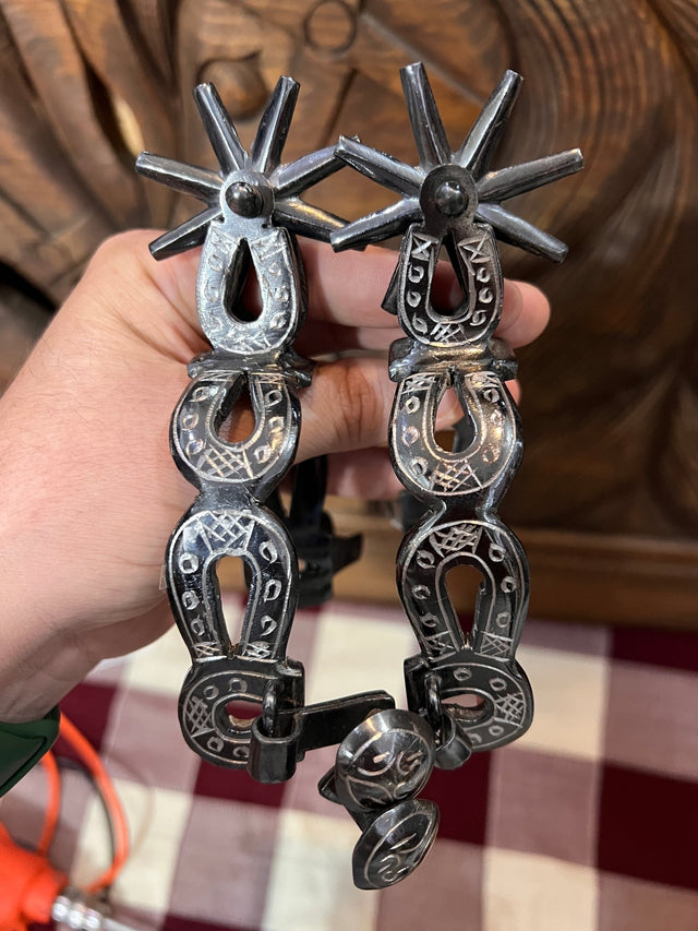 Espuela doble herradura, rodaja almendrada - Tiendacharra.com - Bodega Tienda Charra