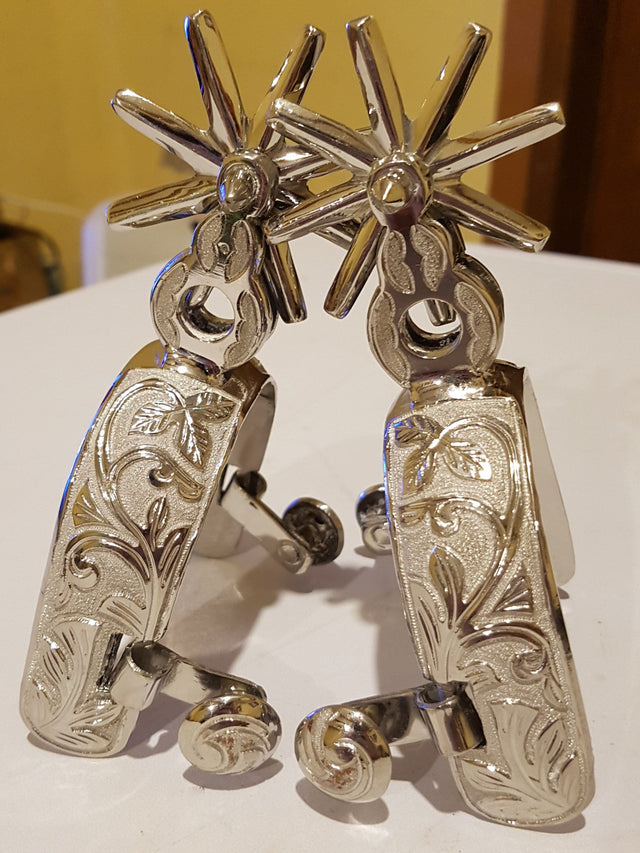 Espuela escarbada en acero inoxidable, modelo ramos - Tiendacharra.com - Bodega Tienda Charra