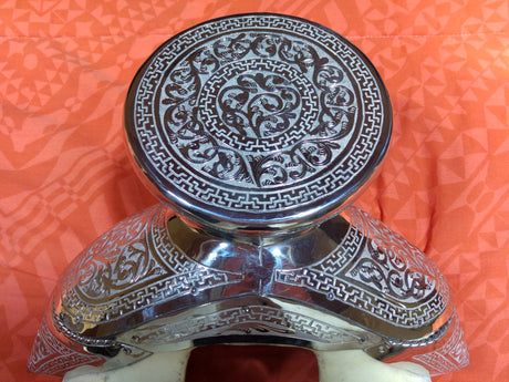 Fuste escarbado en acero inoxidable, clásico - Tiendacharra.com - Bodega Tienda Charra