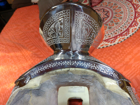 Fuste escarbado en acero inoxidable, clásico - Tiendacharra.com - Bodega Tienda Charra