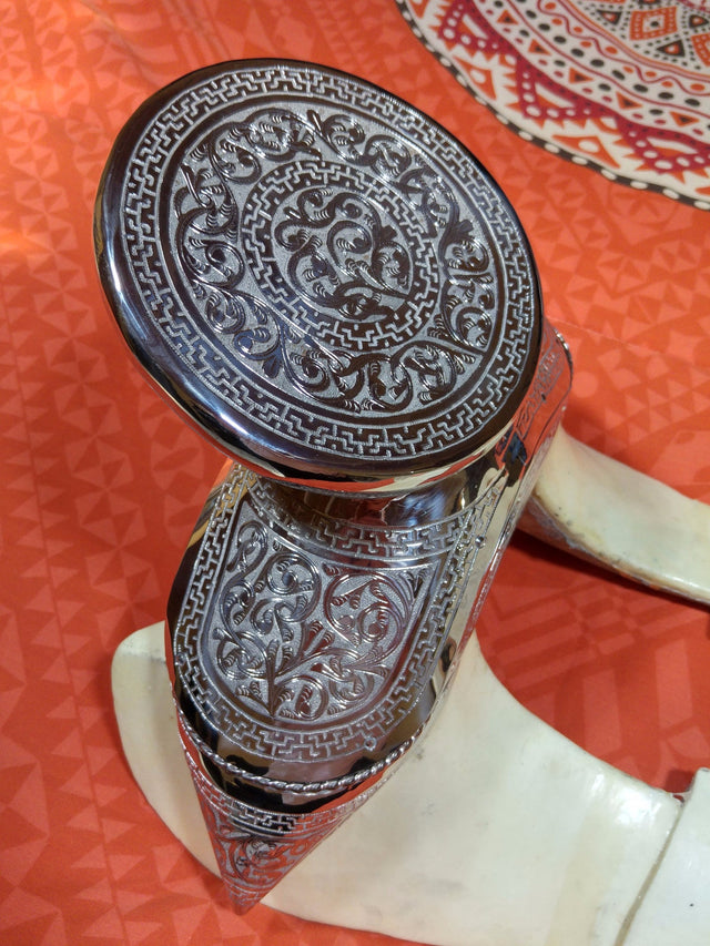 Fuste escarbado en acero inoxidable, clásico - Tiendacharra.com - Bodega Tienda Charra