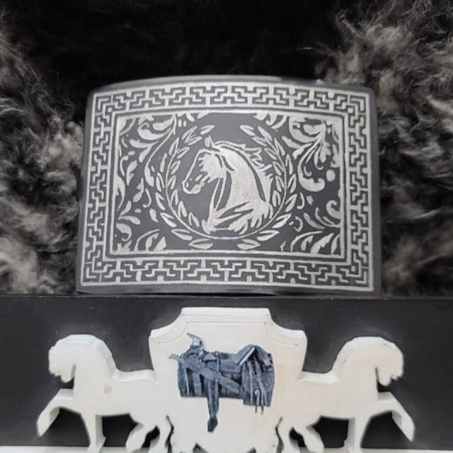 Hebilla acero inoxidable con tinta HCT0419 - Tiendacharra.com - Bodega Tienda Charra