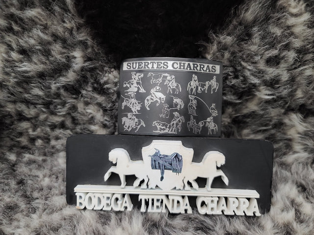 Hebilla acero inoxidable con tinta HCT0421 - Tiendacharra.com - Bodega Tienda Charra