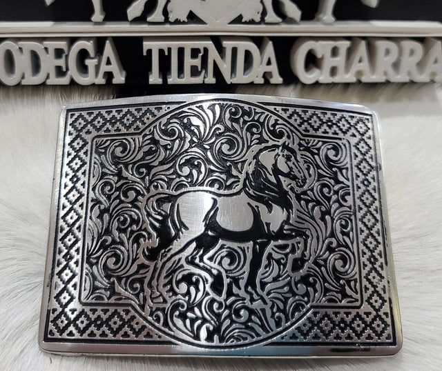 Hebilla acero inoxidable con tinta HCT106 - Tiendacharra.com - Bodega Tienda Charra