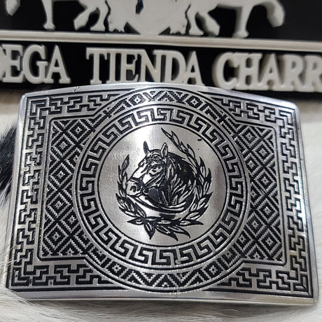 Hebilla acero inoxidable con tinta HCT118 - Tiendacharra.com - Bodega Tienda Charra