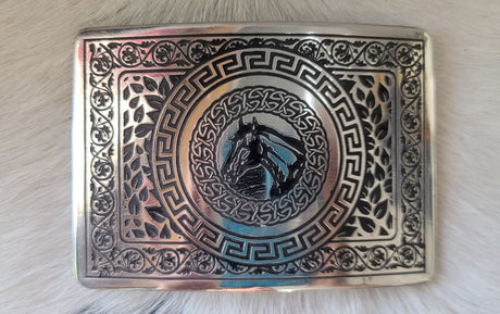 Hebilla acero inoxidable con tinta HCT123 - Tiendacharra.com - Bodega Tienda Charra