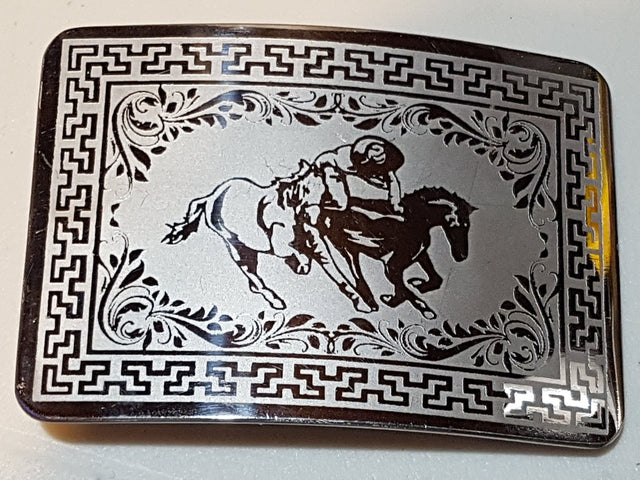 Hebilla acero inoxidable modelo Paso de la muerte - Tiendacharra.com - Bodega Tienda Charra