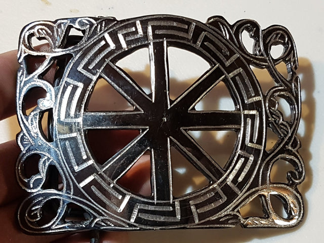 Hebilla calada modelo rodaja, pavón negro - Tiendacharra.com - Bodega Tienda Charra