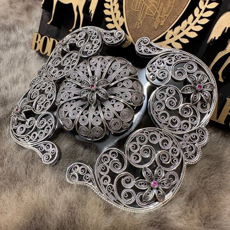 Hebilla en filigrana Chapetón (hilos de plata) - Tiendacharra.com - Bodega Tienda Charra