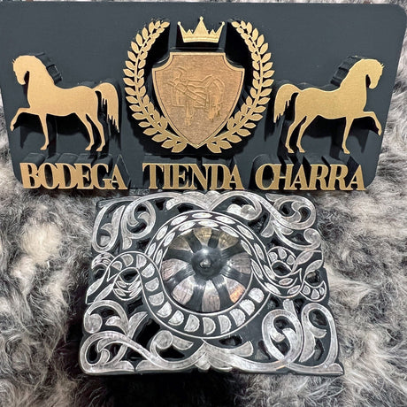 Hebilla grabada en pelo HPN111 - Tiendacharra.com - Bodega Tienda Charra