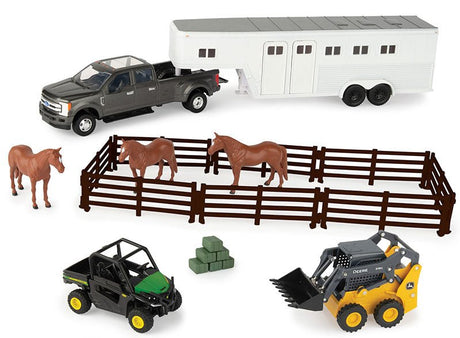 Jhon Deere 1/32 Set camioneta con Caballos - Tiendacharra.com - Bodega Tienda Charra