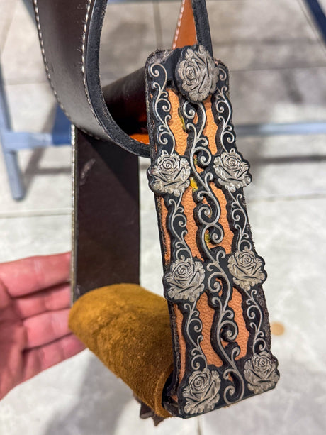 Montura Charra Cuero Americano con herraje pavonado - Tiendacharra.com - Bodega Tienda Charra