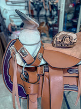 Montura Charra Cuero Americano con herraje venado - Tiendacharra.com - Bodega Tienda Charra