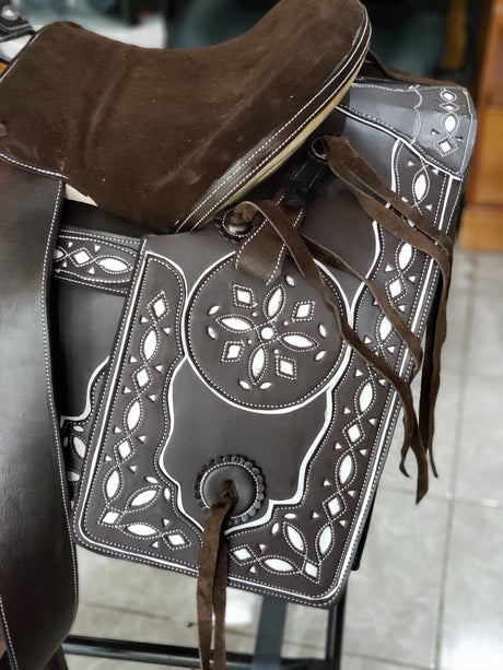 Montura charra media gala cudrada, cueraje amplio - Tiendacharra.com - Bodega Tienda Charra