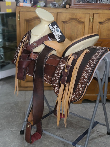 Montura charra media gala pirograbada. - Tiendacharra.com - Bodega Tienda Charra