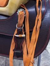 Montura charra vino profundo en cuero látigo americano – edición especial - Tiendacharra.com - Bodega Tienda Charra