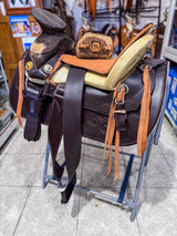 Montura charra vino profundo en cuero látigo americano – edición especial - Tiendacharra.com - Bodega Tienda Charra