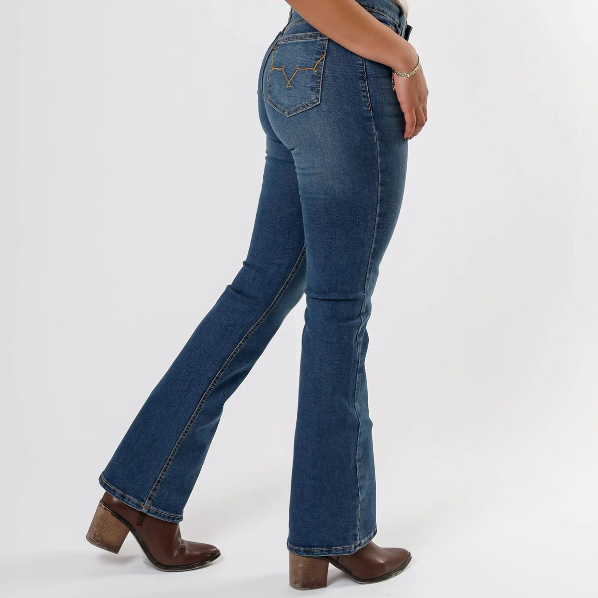 Pantalón JDB008 Bleach Overdye Yellowstone (Mujer) - Tiendacharra.com - Bodega Tienda Charra