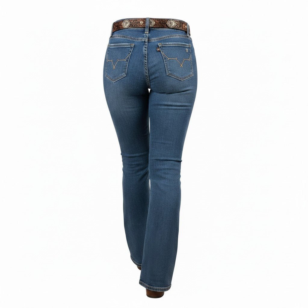 Pantalón JDB008 Bleach Overdye Yellowstone (Mujer) - Tiendacharra.com - Bodega Tienda Charra
