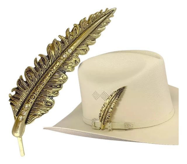 Pluma Metálica con Zirconias - Tiendacharra.com - Bodega Tienda Charra