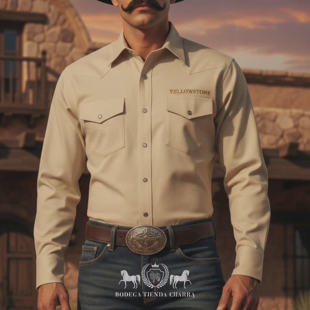 Camisa Yellowstone Y25SCY015 Oxford Arena