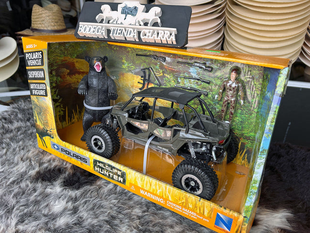 Reizer con cazador y oso grizzly - Tiendacharra.com - Bodega Tienda Charra