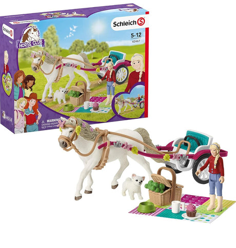 Schleich Horse Club, Juguetes para caballos para niñas y niños, juego de paseo en carruaje al Big Horse Show - Tiendacharra.com - Bodega Tienda Charra