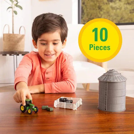Set de Juego Granja John Deere: Mini Silo y Accesorios (Escala 1:64) - Tiendacharra.com - Bodega Tienda Charra