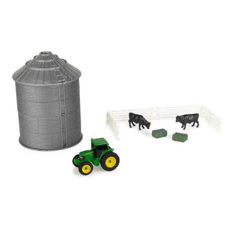 Set de Juego Granja John Deere: Mini Silo y Accesorios (Escala 1:64) - Tiendacharra.com - Bodega Tienda Charra