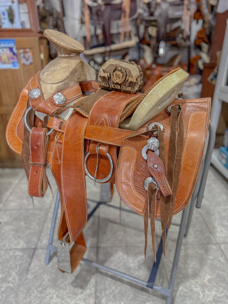 Silla charra clásica con turma y herraje acero monel - Tiendacharra.com - Bodega Tienda Charra