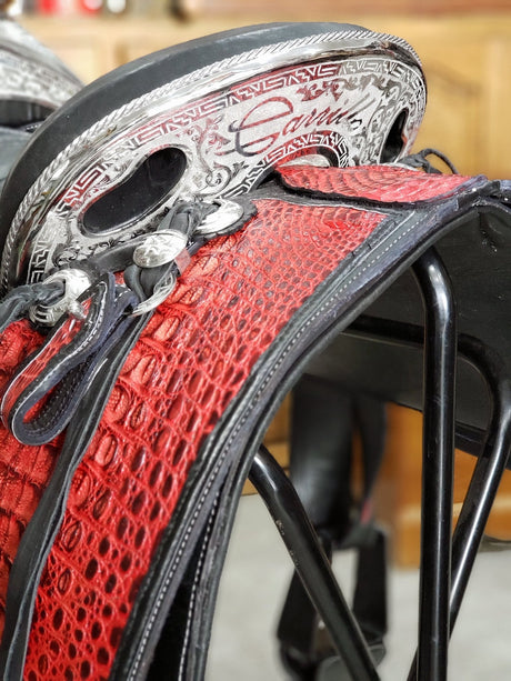 Silla charra cocodrilo original (cuadrada) - Tiendacharra.com - Bodega Tienda Charra