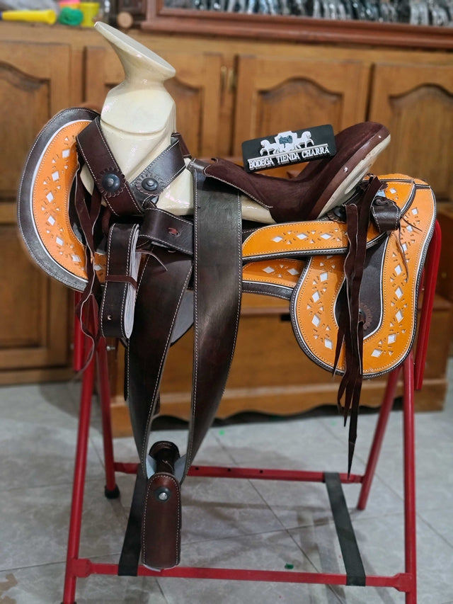 Silla charra cola de pato con cantinas CPT03 - Tiendacharra.com - Bodega Tienda Charra