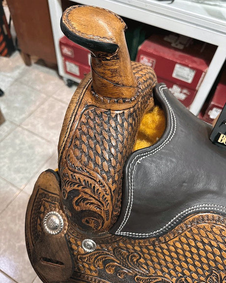 Silla texana cincelada F16 OUTLET - Tiendacharra.com - Bodega Tienda Charra