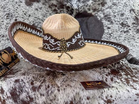 Sombrero charro de mimbre greca charra SGC01 - Tiendacharra.com - Bodega Tienda Charra
